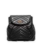 Gucci Black Marmont Quilted Leather Backpack