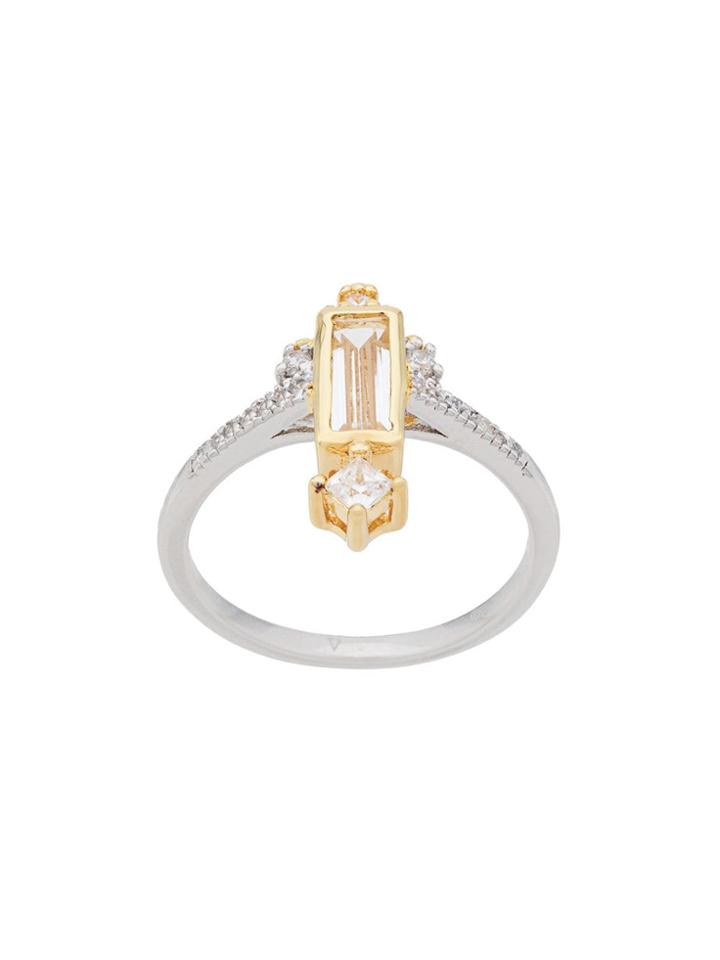 V Jewellery Eshan Rectanglar Ring - Silver