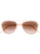 Elie Saab Aviator Sunglasses - Metallic