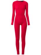 Andrea Bogosian Slim Fit Jumpsuit - Red