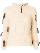Golden Goose Hinagiko Cable-knit Jumper - White