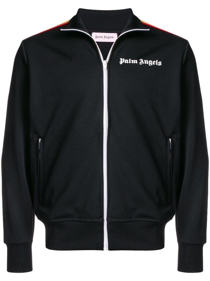 Palm Angels High Neck Track Jacket - Black