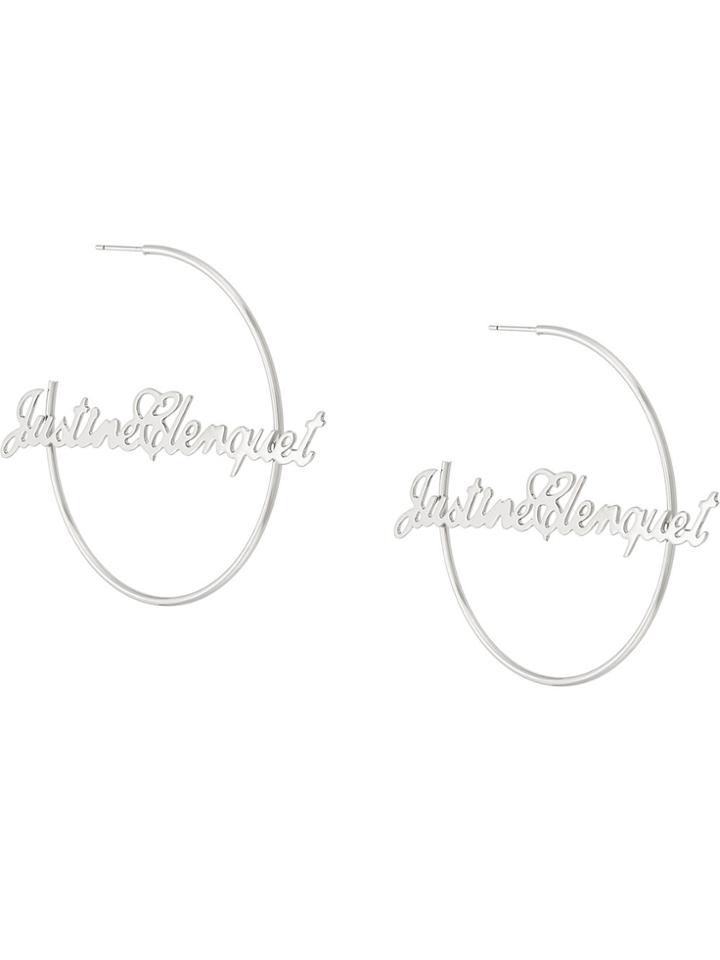 Justine Clenquet Justine Hoop Earrings - Metallic