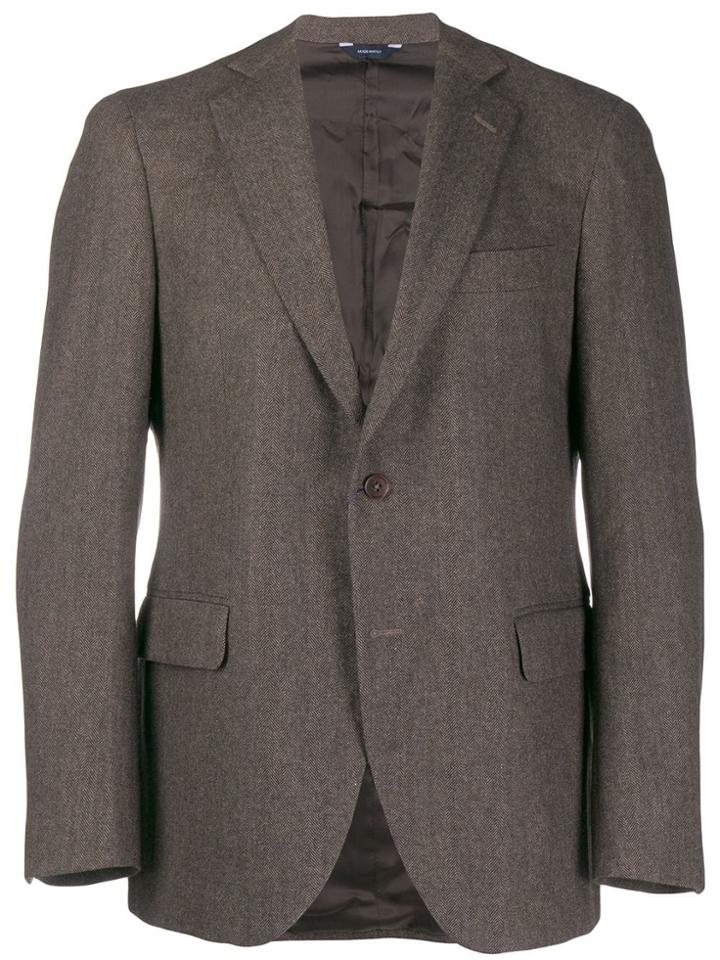 Tombolini Herringbone Blazer - Brown