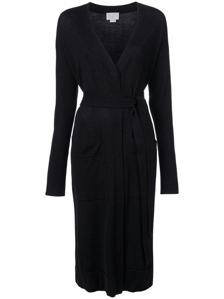 Jason Wu Grey Draped Fitted Cardigan - Black