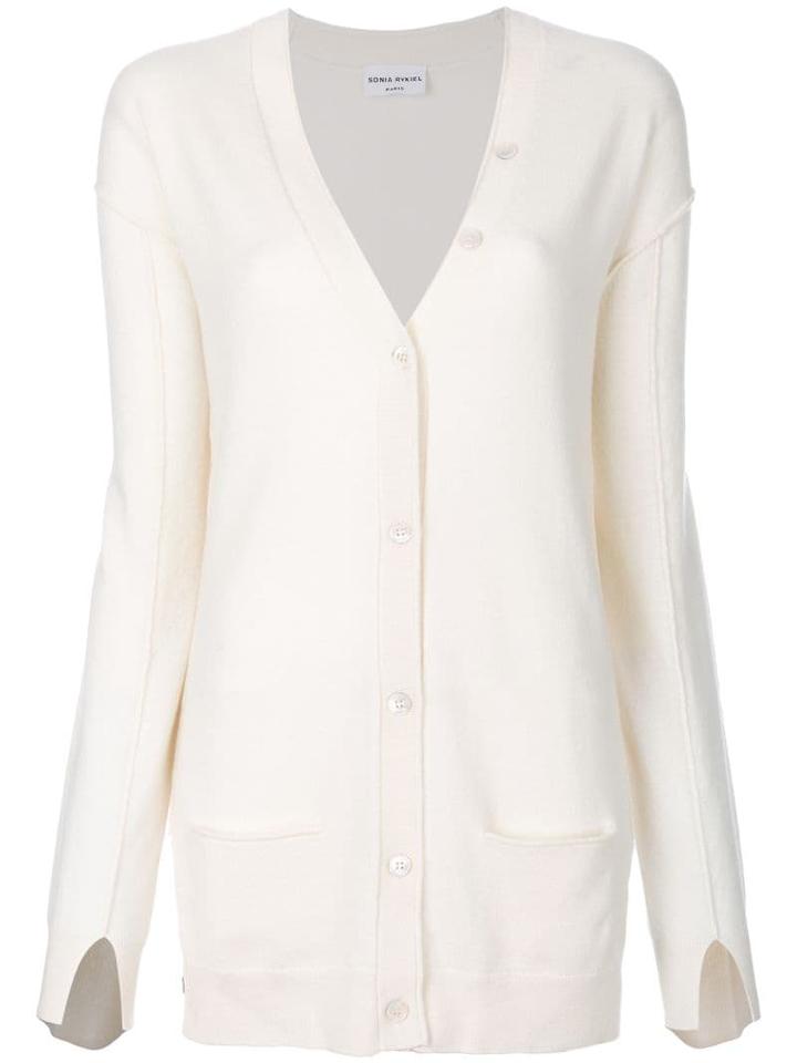 Sonia Rykiel Long V-neck Cardigan - Neutrals