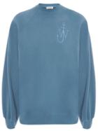 Jw Anderson Oversized Monogram Sweater - 842 Blue