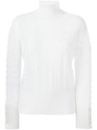 Thom Browne Roll Neck Sweater, Women's, Size: 36, Nude/neutrals, Cashmere