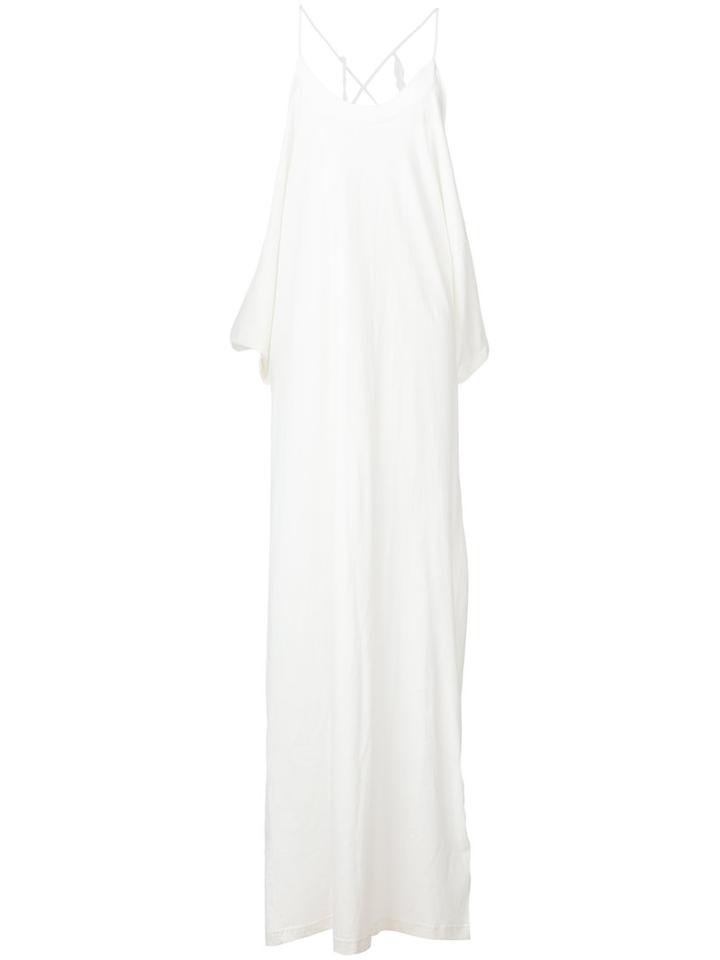 Vetements Draped Back Tank Dress, Women's, Size: Xs, White, Cotton