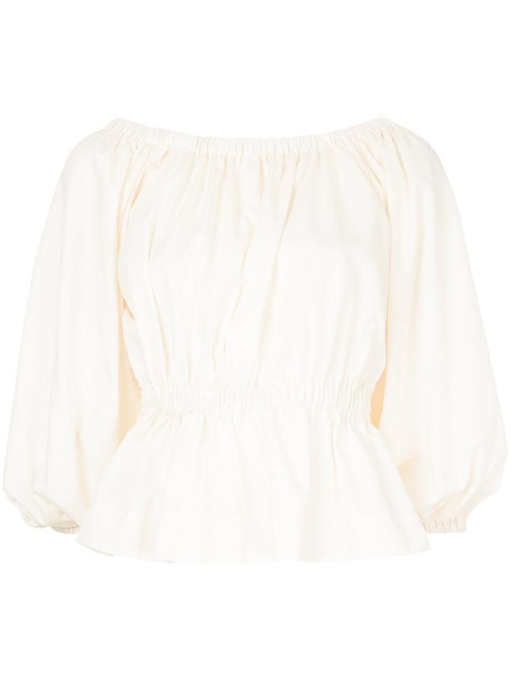 Molly Goddard Gathered Blouse - White