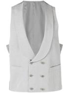 Canali - Formal Waistcoat - Men - Silk/linen/flax/cupro - 46, Grey, Silk/linen/flax/cupro