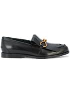Mulberry Fringed Loafers - Black