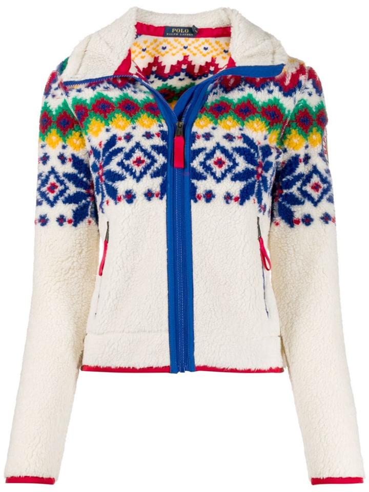 Polo Ralph Lauren Winter Motifs Shearling Jacket - White