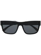 Versace Eyewear Square-frame Logo Sunglasses - Black