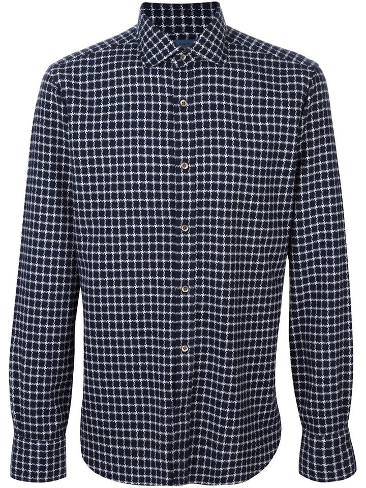 Barba Square Pattern Shirt