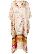 Pierre-louis Mascia Floral Scene Tunic Dress - Neutrals