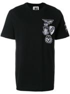 Les Hommes Urban Badge Detail T-shirt - Black