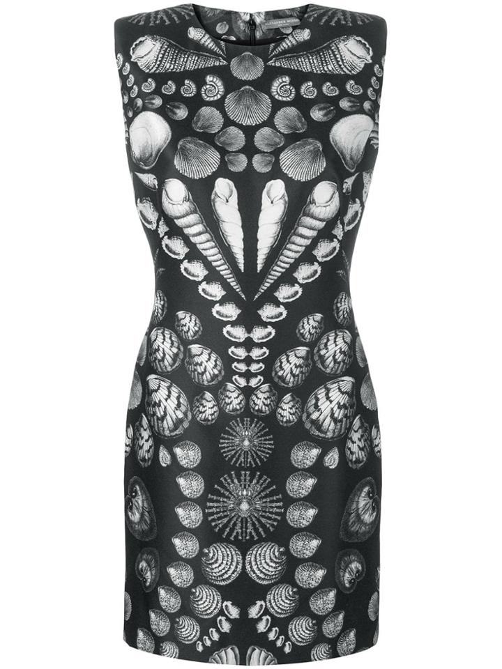 Alexander Mcqueen Patterned Dress - Black