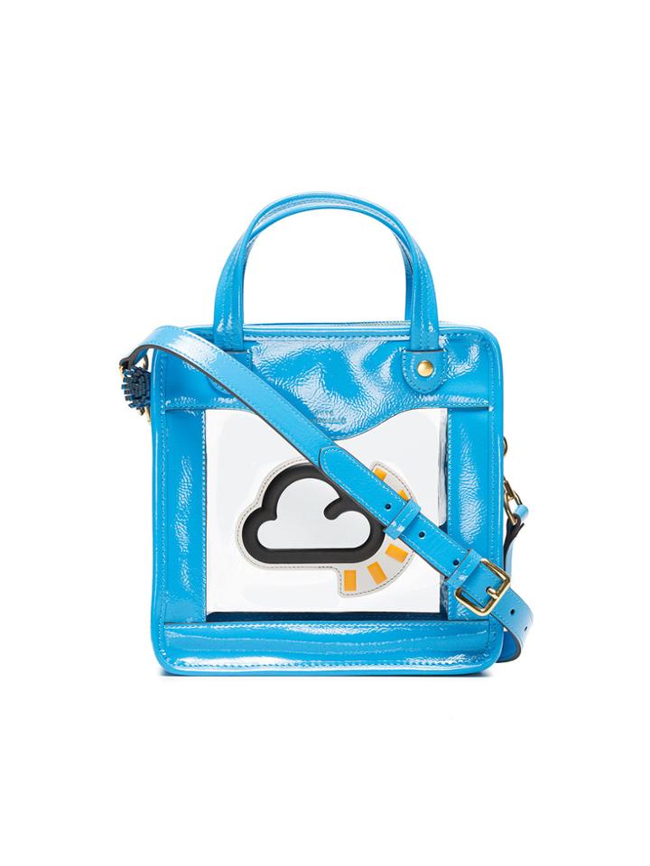 Anya Hindmarch Small Weather Rainy Day Patent Leather Cross-body Bag -