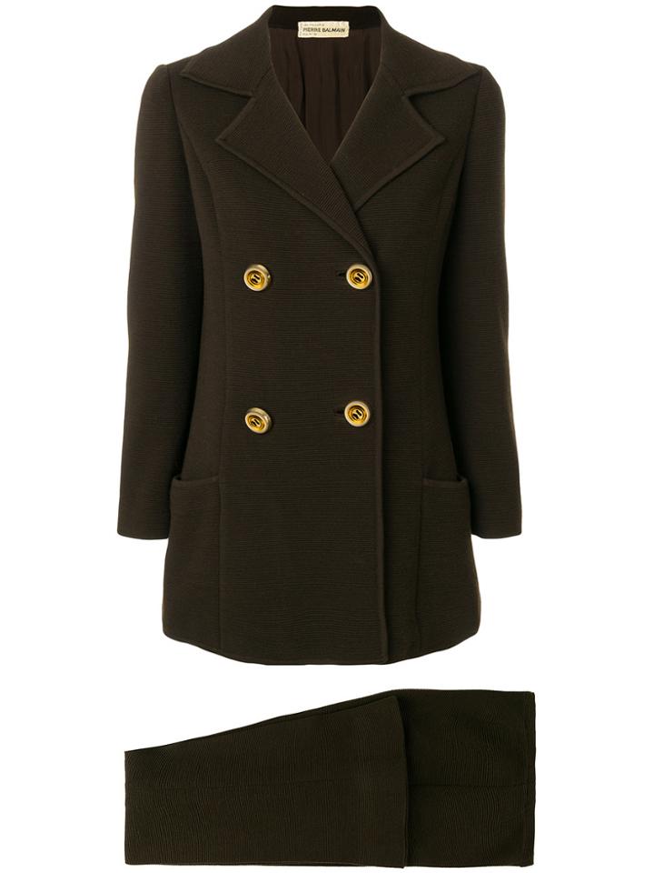 Pierre Balmain Vintage Trouser Suit - Brown