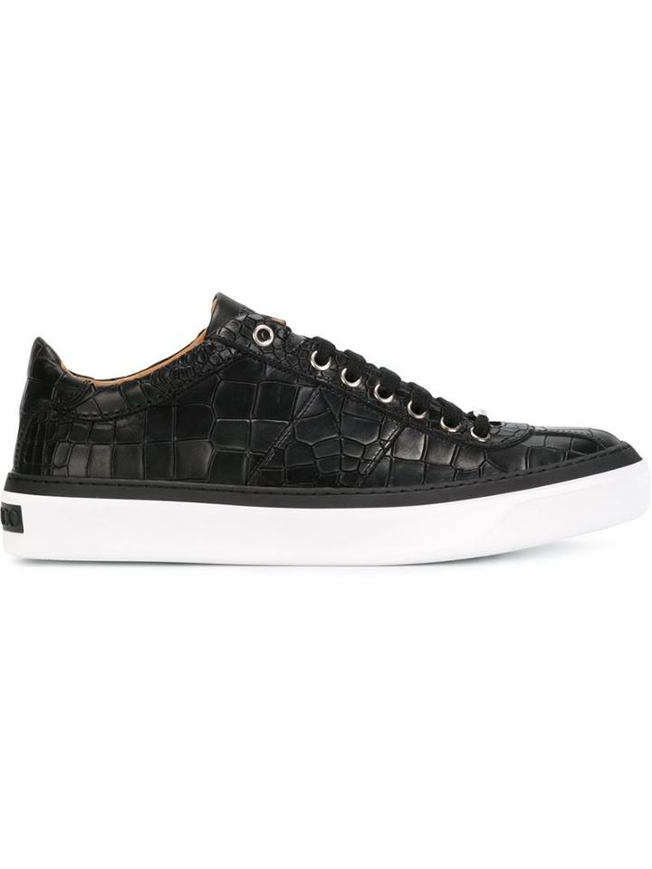 Jimmy Choo Portman Sneakers, Men's, Size: 40, Black, Leather/rubber