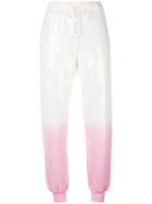 Ashish - Gradient Sequin Embellished Track Pants - Women - Cotton - S, White, Cotton