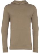 John Elliott Side-zip Hooded Sweatshirt - Brown
