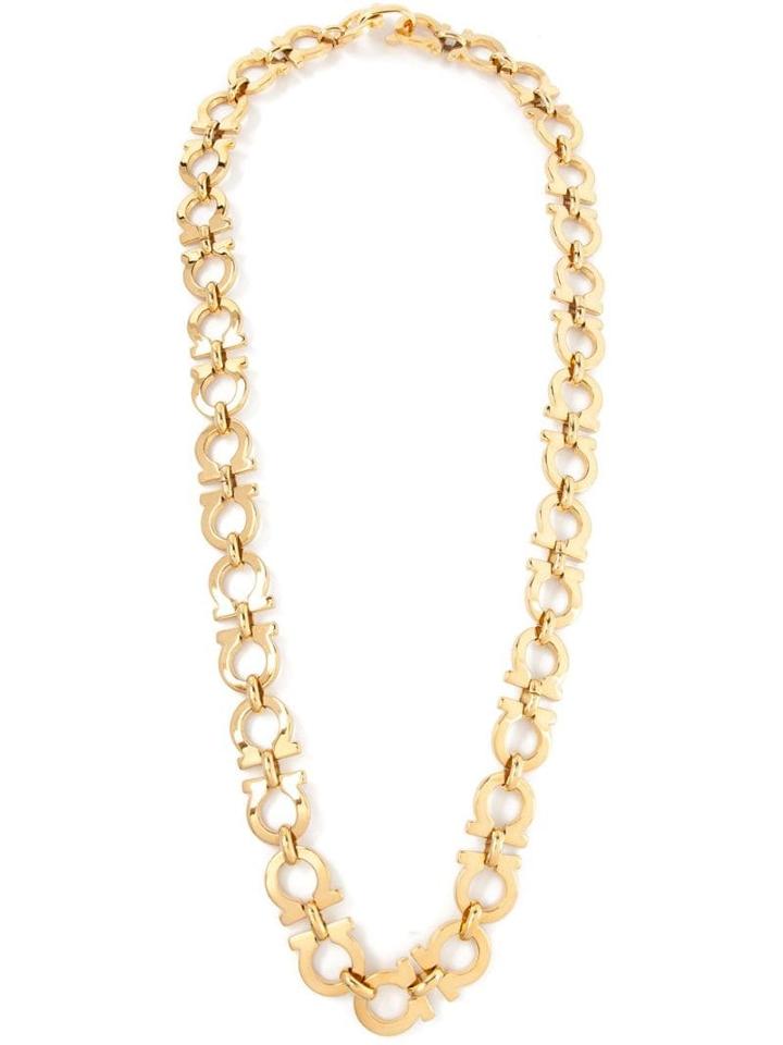 Salvatore Ferragamo Pre-owned Logo Necklace - Yellow