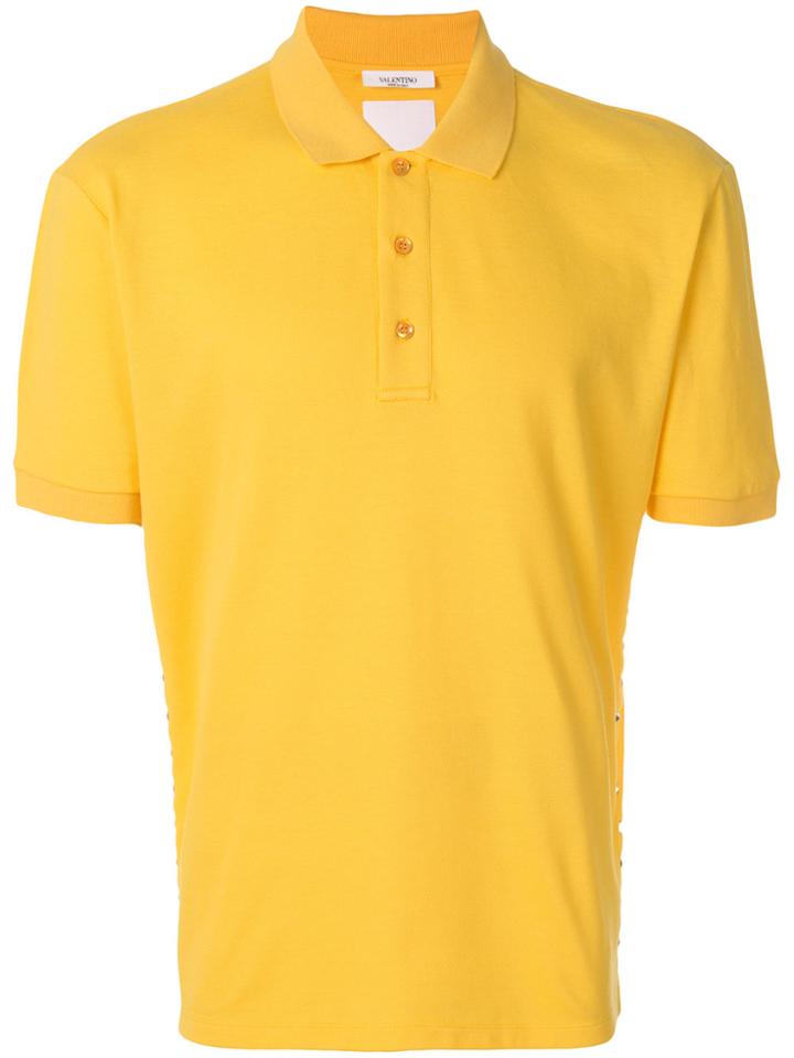 Valentino Rockstud Polo Shirt - Yellow & Orange