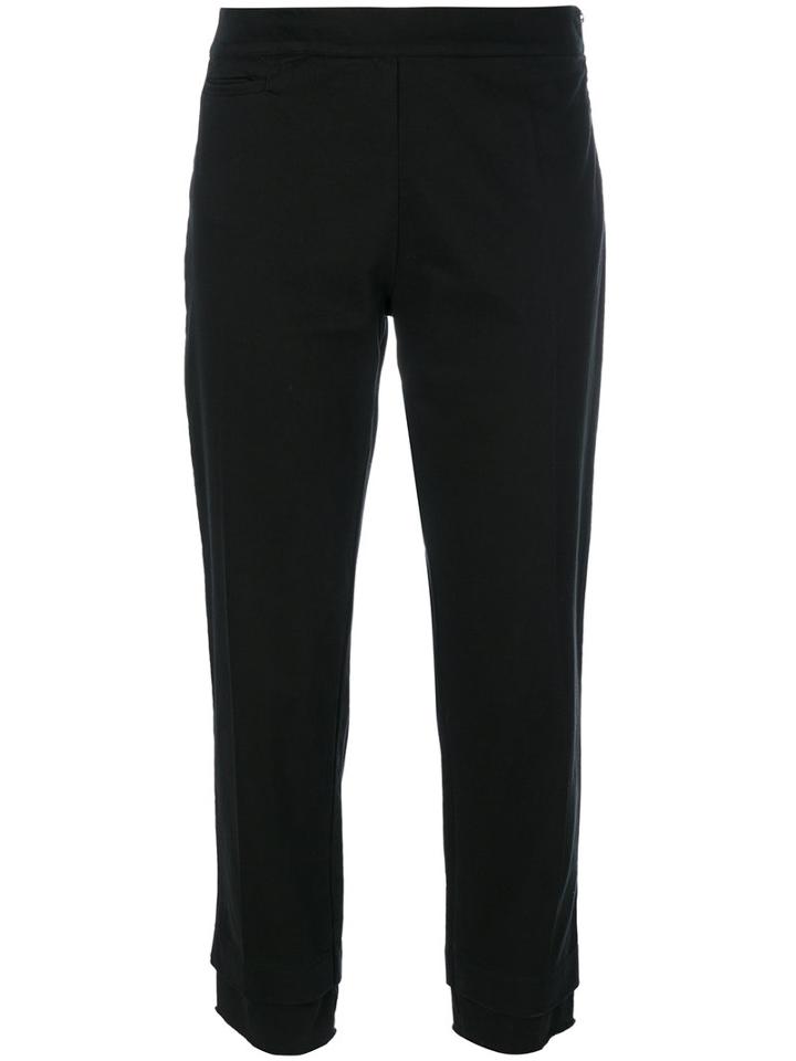 Lost & Found Rooms - Cropped Trousers - Women - Cotton/spandex/elastane - S, Black, Cotton/spandex/elastane