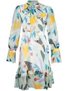 Prabal Gurung Ruffled Pussy Bow Dress - White