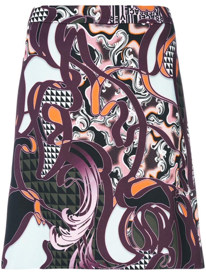 Versace Baroccoflage Mini Skirt - Multicolour