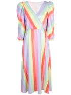 Olivia Rubin Pastel Stripe Dress - Multicolour