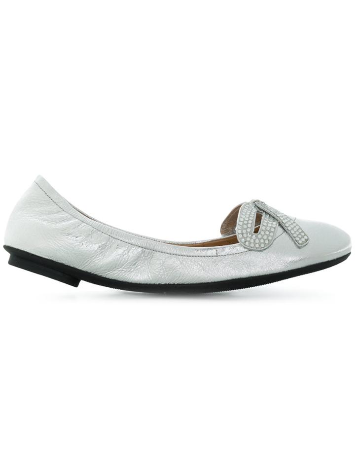 Marc Jacobs Willa Bow Ballerina Flats - Grey