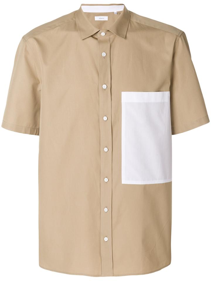 Joseph Contrast Chest Pocket Shirt - Nude & Neutrals