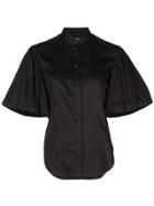 Khaite Bell Sleeve Shirt - Black