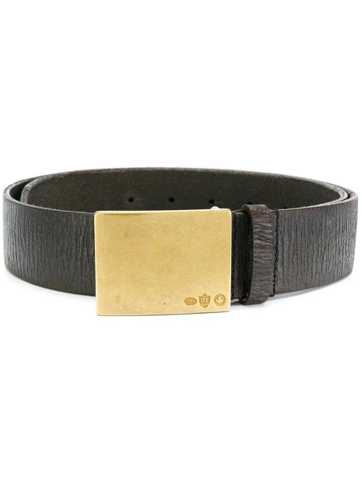 Dsquared2 Embossed Plaque Belt - Brown