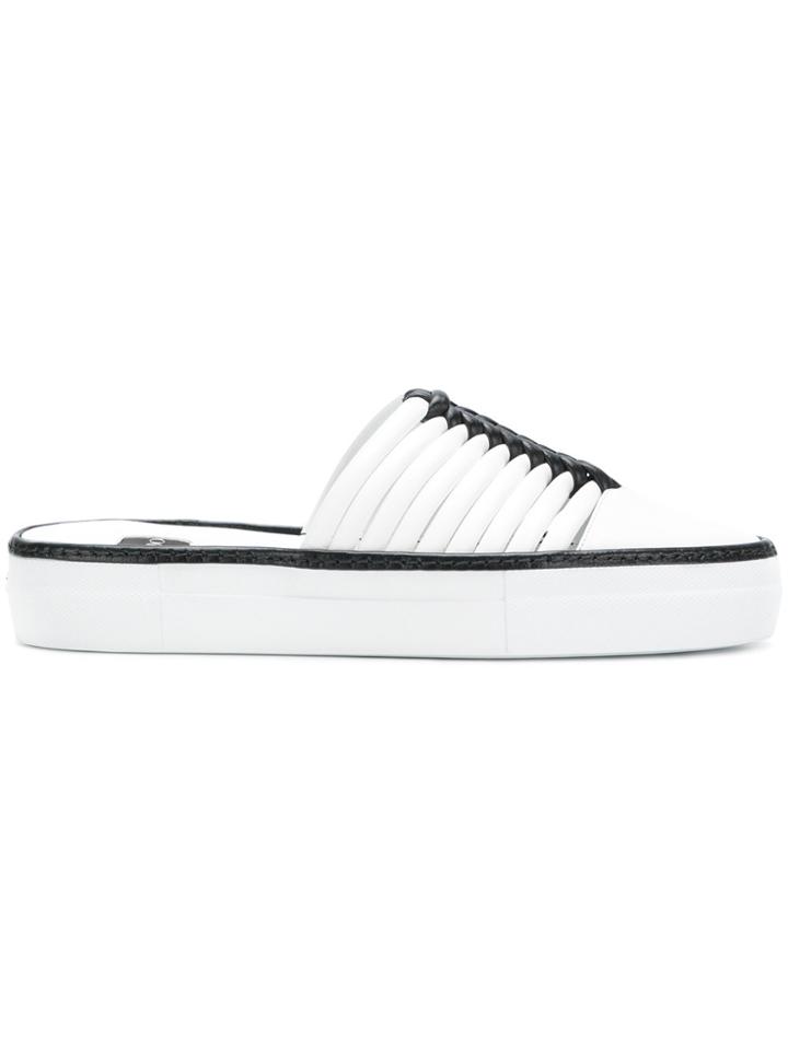 Rodo Braided Mules - White