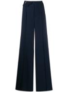 Elisabetta Franchi Belted Wide Leg Trousers - Blue