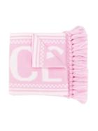 Young Versace Logo Knitted Scarf - Pink