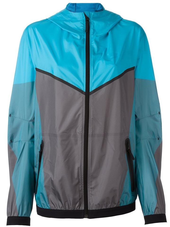 Nike Nikelab X Kim Jones Packable Windrunner Jacket, Women's, Size: Small, Blue, Polyester