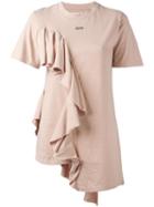 Off-white Ruffle T-shirt, Women's, Size: Small, Nude/neutrals, Cotton