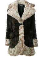 Alessandra Rich Faux Fur Coat, Women's, Size: 40, Brown, Acrylic/polyester/viscose/cupro