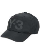 Y-3 Logo Print Cap - Black