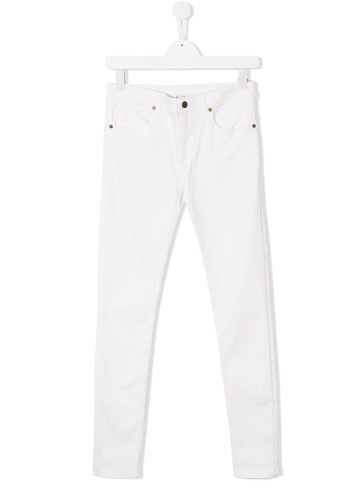 Burberry Kids Slim-fit Jeans, Girl's, Size: 14 Yrs, White