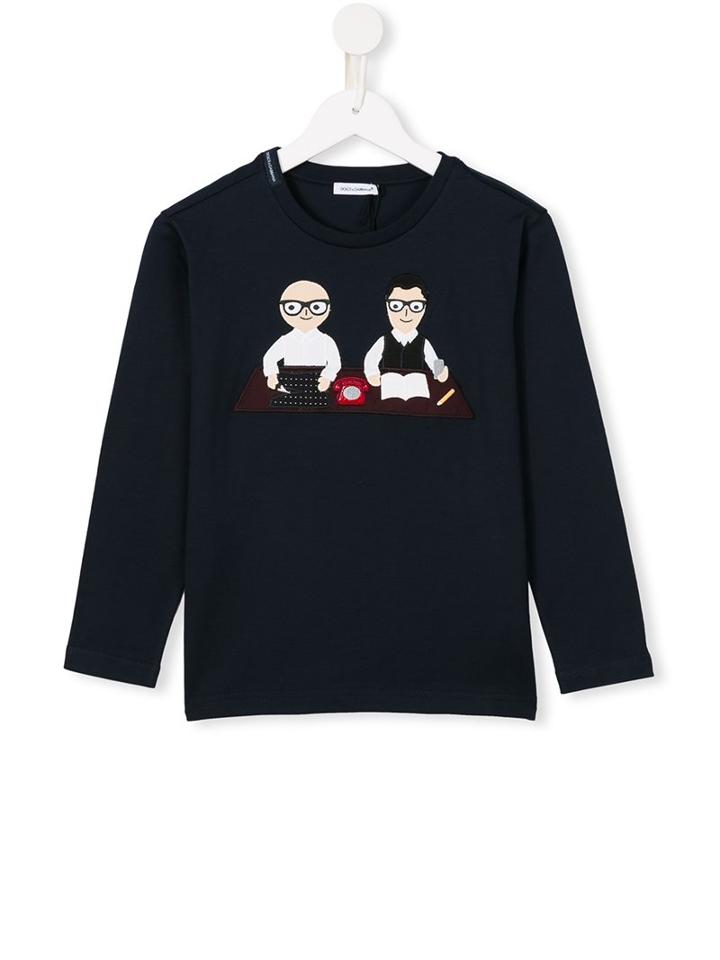 Dolce & Gabbana Kids Designer's Patch Top