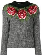 Philosophy Di Lorenzo Serafini Rose Embroidered Jumper - Black