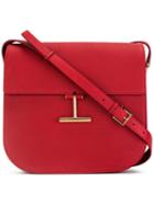 Tom Ford 't' Clasp Shoulder Bag, Women's, Red, Leather