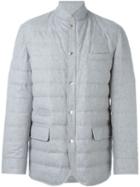 Brunello Cucinelli Padded Shirt Jacket, Men's, Size: Xl, Grey, Silk/nylon/cashmere/wool