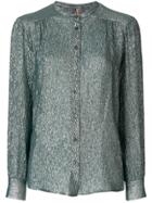 Indress Sparkly Voile Shirt - Green